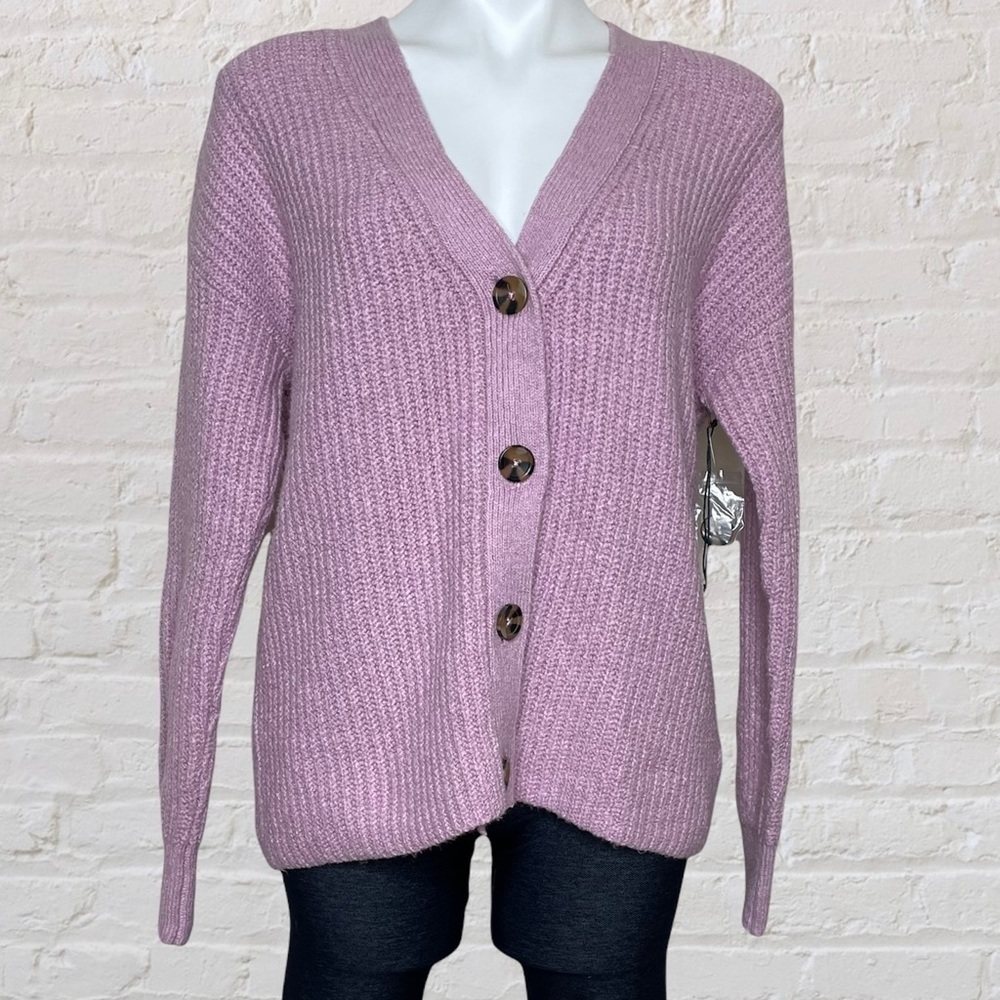 Cupcakes & Cashmere pink cardigan sweater, NWT, small